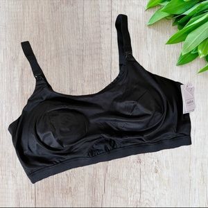Auden Black Lined Nursing Bra 2X